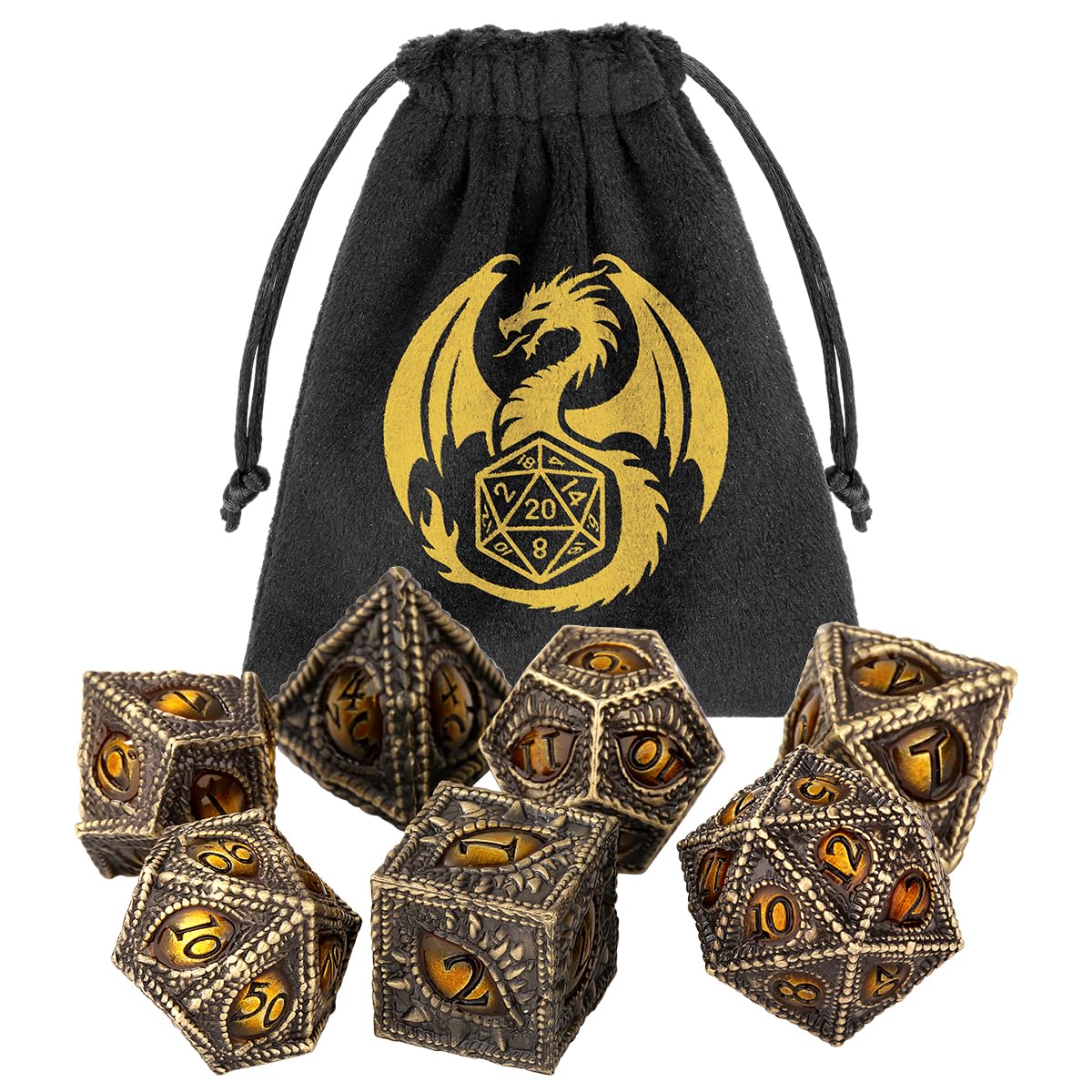 Bronze Dragon Eye dice Set