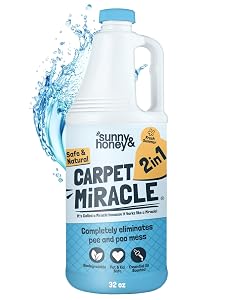 Sunny Honey Carpet Cleaner Solution - Rug Shampoo Upholstery Cleaning Solution - Pet Surface Odor Eliminator Pet Stain