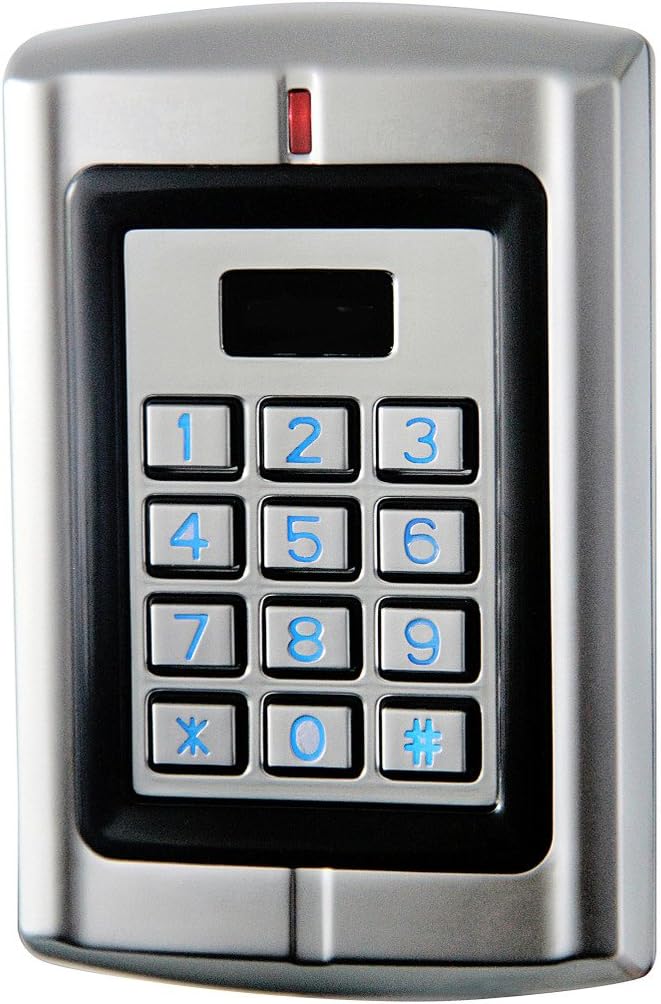 UHPPOTE Metal Shell Waterproof Access Control Keypad Reader with Wiegand 26-37 Interface for 125KHz EM Card
