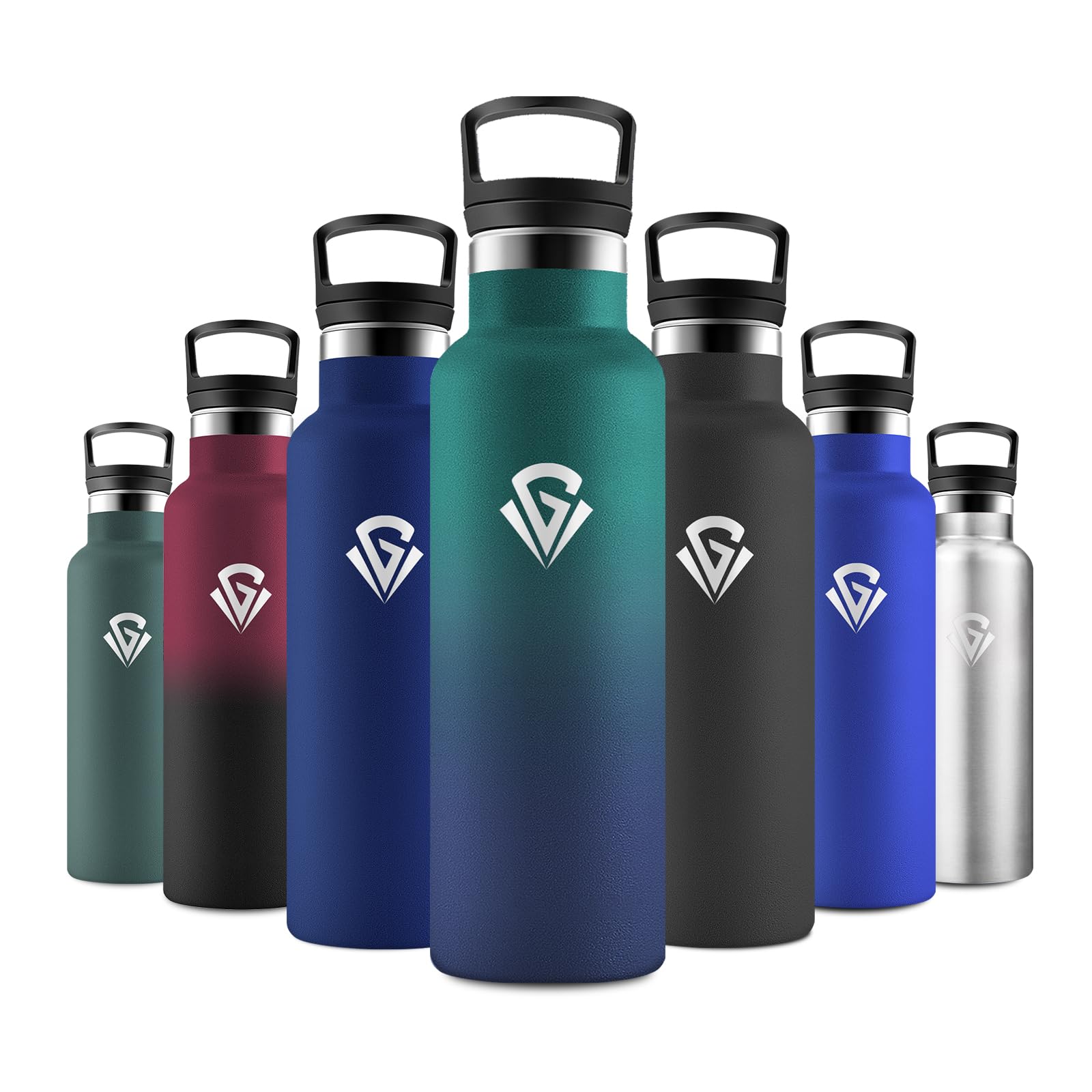 JAPORIA 500ml Thermal Water Bottle BPA Free Water Bottle with Straw Leak Proof Water Bottles for Carbonated Drinks School Hiking