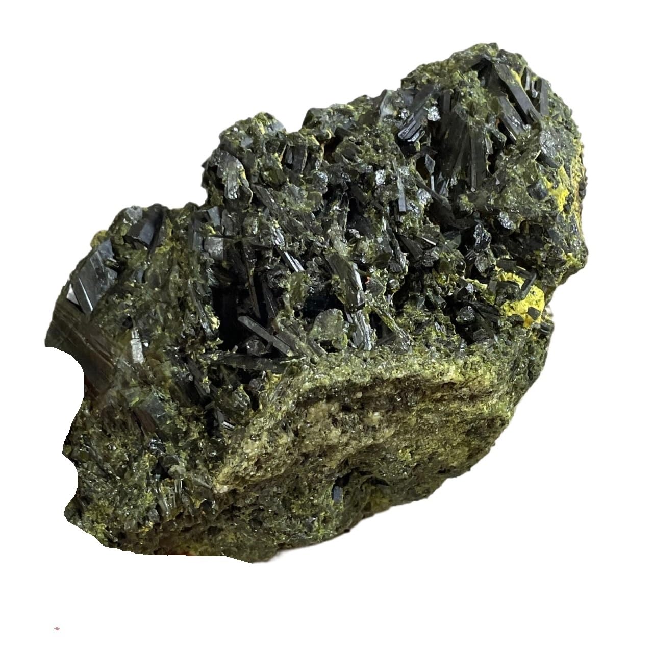 YLQUXEUV 1pc 900-1000g Green Tourmaline Crystal Rough Stone Rock