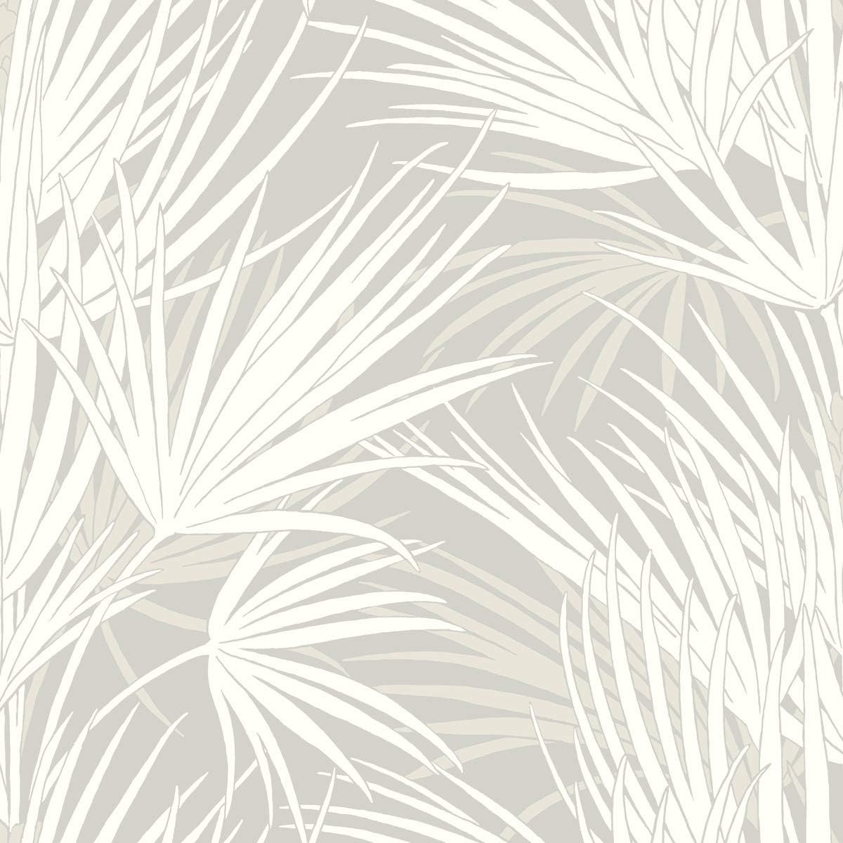 York Wallcoverings SS2541 Silhouettes Palmetto Wallpaper Gray