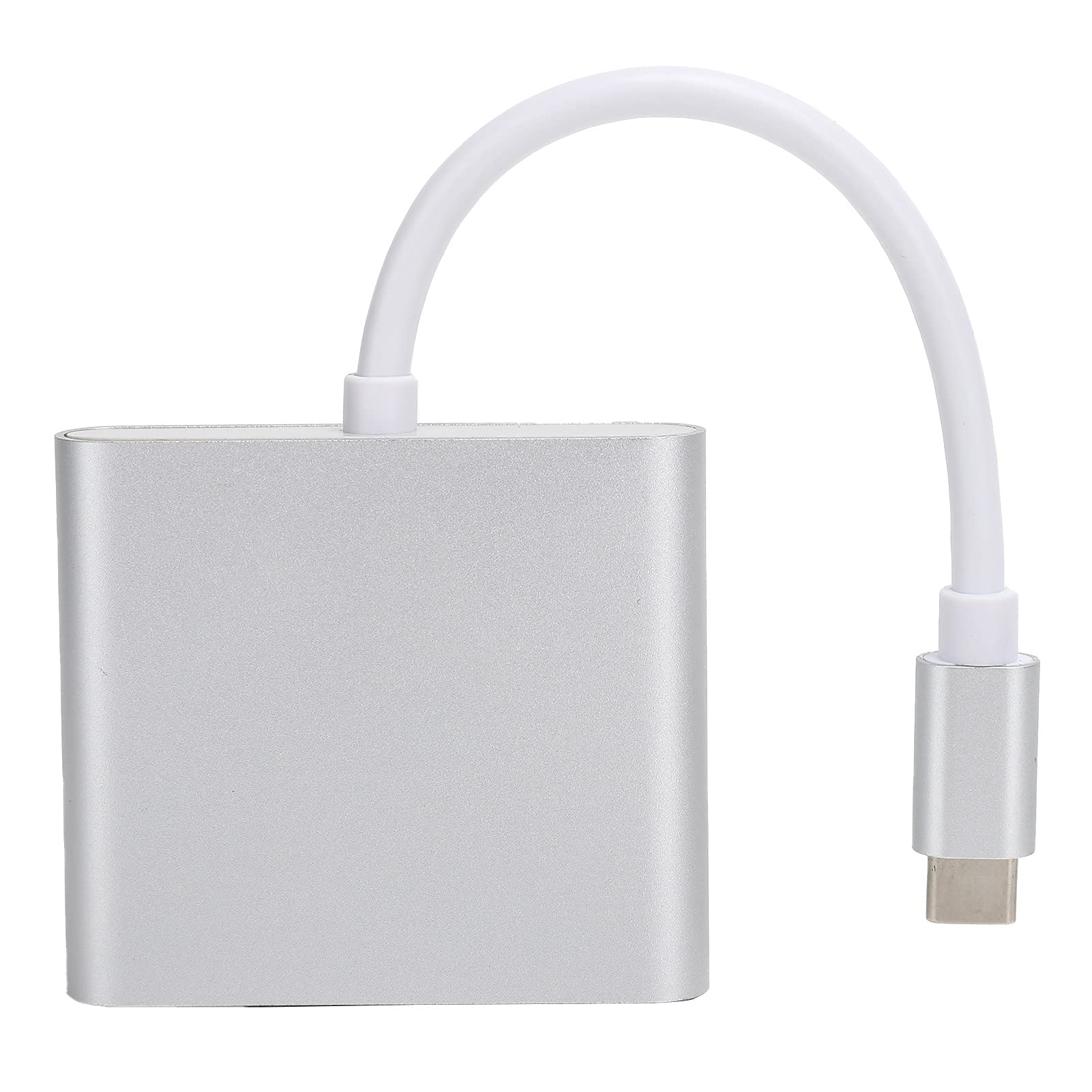 Wakects Adapter USB C 3.1 Hub 3 w 1, 4K 60Hz (SILVER)