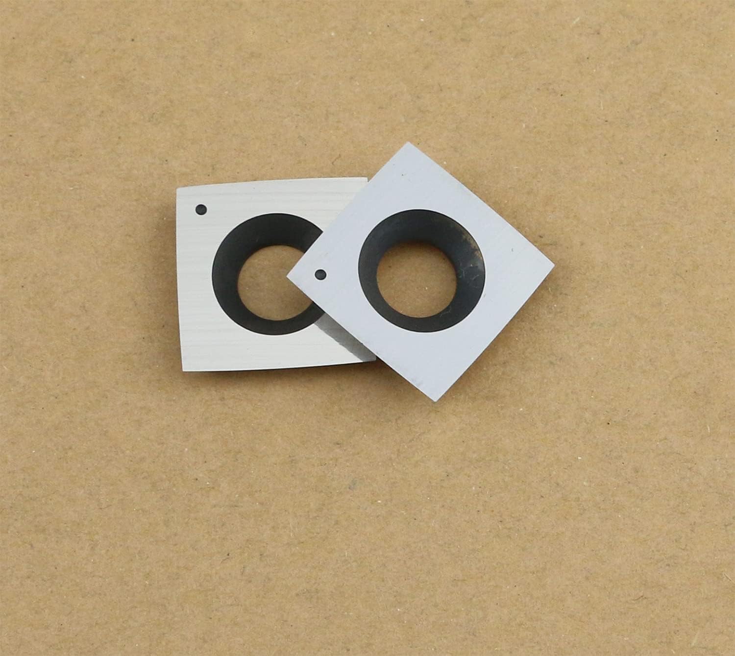 15mm Square with 6" Radius Carbide Cutter Inserts (15×15×2.5mm-R150) for Woodturning Roughing Tool Fit for Shelix Cutterhead, 10 PCS