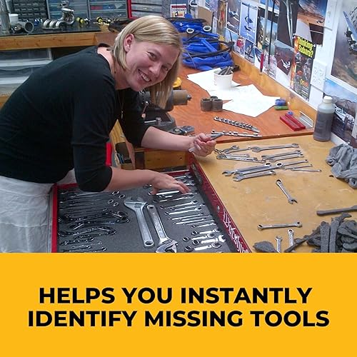 Miniatura 5 de FastCap Kaizen - Hoja de espuma para organizadores de herramientas y almacenamiento, perfecta para contratistas profesionales y técnicos, grosor de