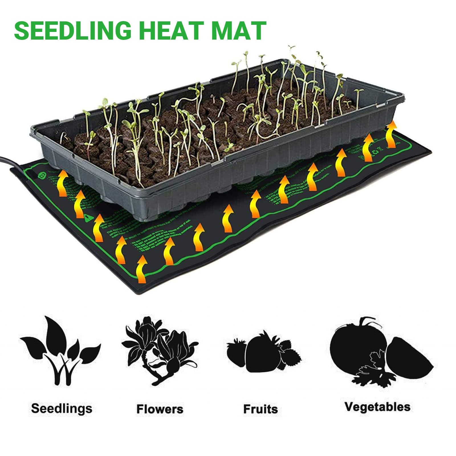 Tappetino Riscaldante Impermeabile Per Piante, Serra Per Germinazione, Accelera La Germinazione - Foto 4