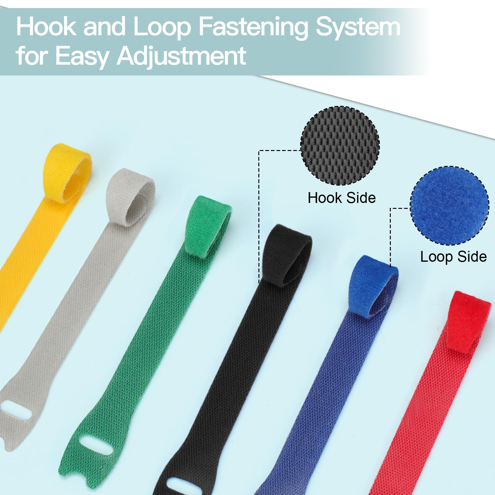 Fascette 200x20 Mm Bie-Tec Set Di 50 Fascette In Velcro Per Cavi - Foto 4