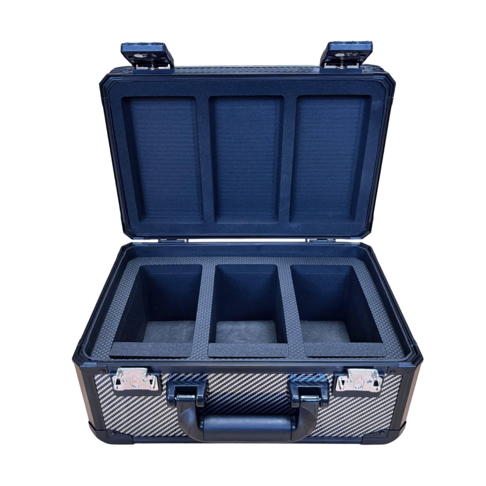 Estuche para Tarjetas Graded Caja para Cartas con Divisores Caja de Exhibición para Portar Tarjetas Deportivo Aluminio con Resistente