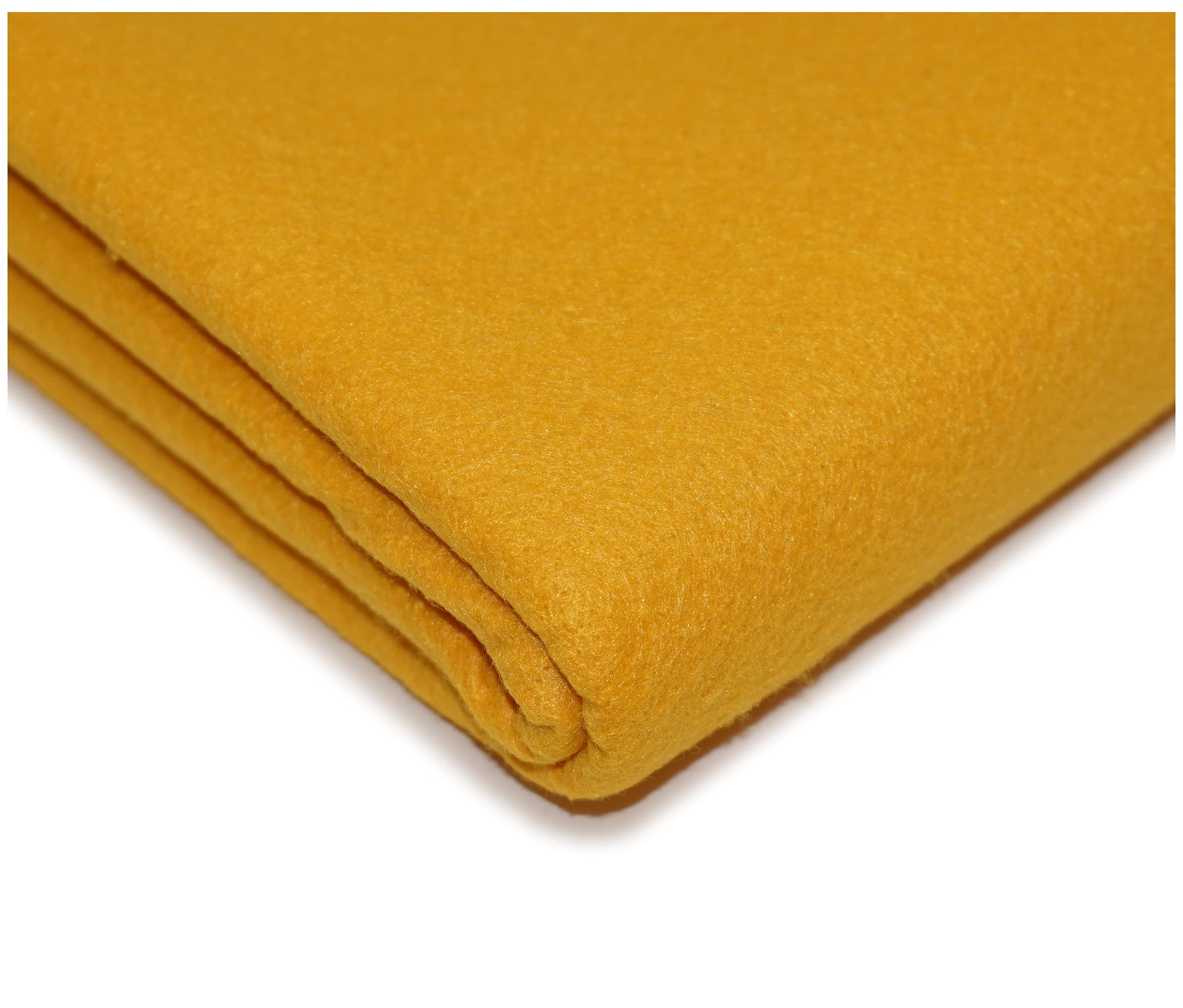 Thefabrictrade Yellow "Get Crafting" 100% Acrylic Felt Fabric Perfect For Arts & Crafts, Sewing Material - 150Cm Wide, Available In 30 Vibrant Colours (Sold By The Metre, )
