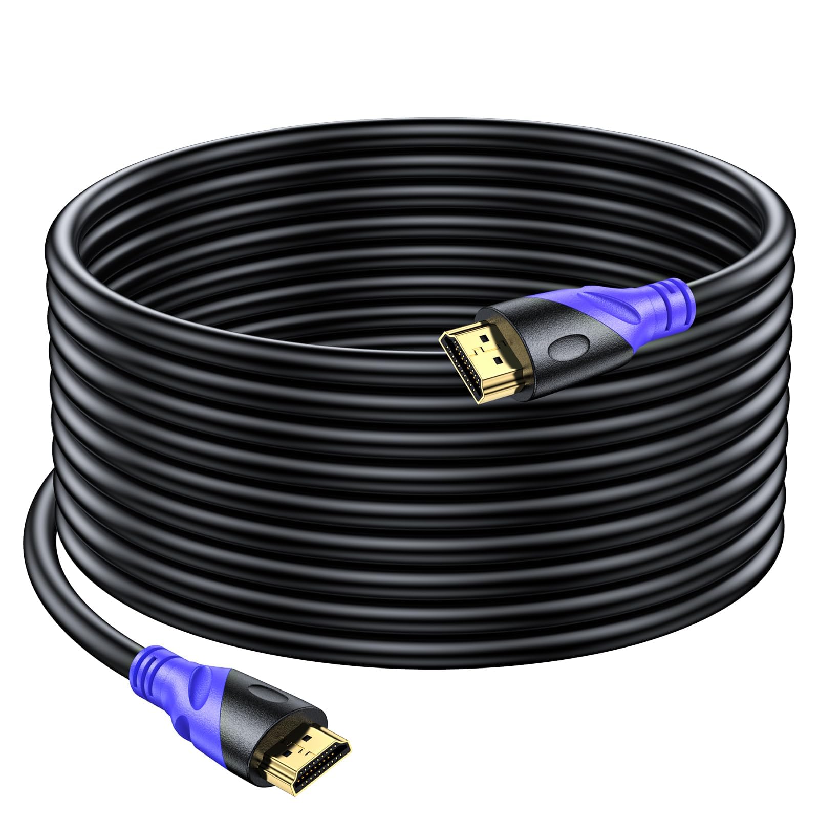 Câble HDMI 4K/60HZ 10m (HDMI 2.0, 18 Gbit/s) Connecteurs Plaqués or Ultra Haut Débit, Retour Audio Ethernet, Compatible avec Blu - Ray, Playstation, Ordinateur Portable, PS34/5, PC, HDTV