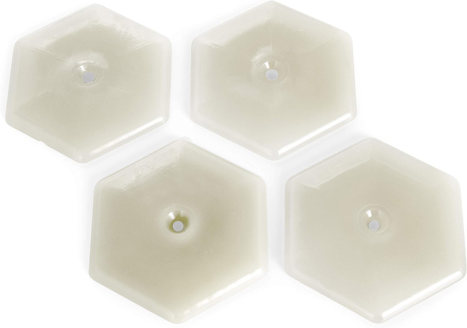 Camco Mountable Glow On The Dock Pier Markers - Illuminate Your Dock or Wharf During Night, Easy to Install, Mount Wherever Needed!, Hexagon Shape - 4 Pack (50145)