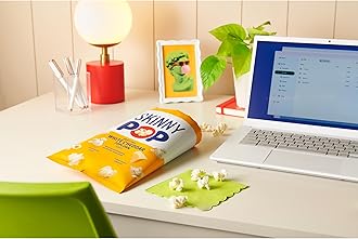 SkinnyPop Popcorn, Gluten Free, Non-GMO, Healthy Snacks, Skinny Pop Dairy Free White Cheddar Popcorn, 1oz Individual Size Snack Bags (12 Count)
