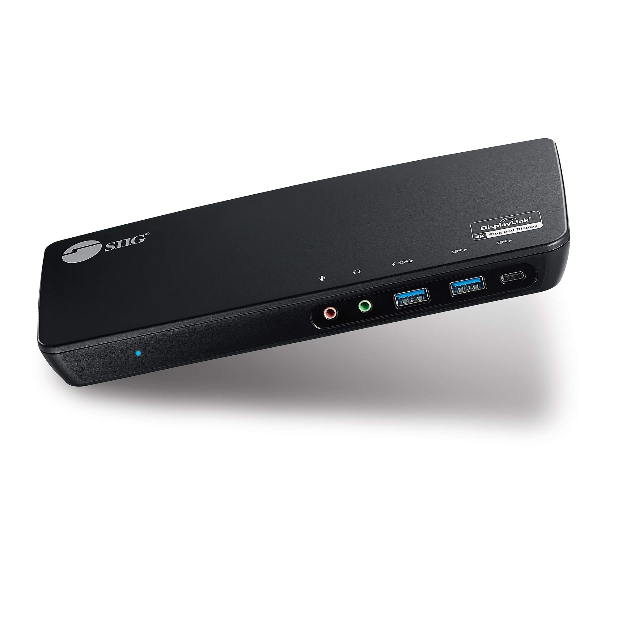 Estação de ancoragem de monitor triplo SIIG USB-C 4K com carregamento de 85 W (5 portas USB, 1 HDMI, 2 portas de monitor, mais) USB tipo-C/Thunderbolt 3 para Windows PC e MacBook