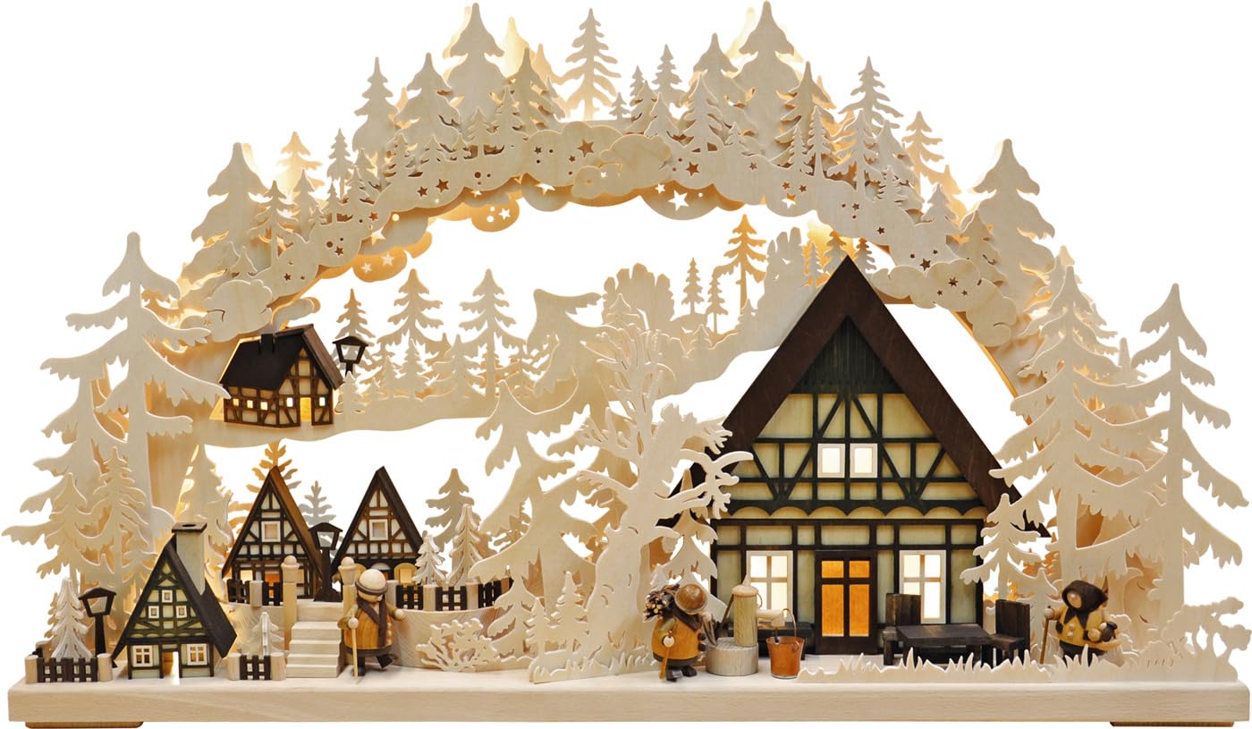 RATAGS Candle Arch - Little Village - 72x43 cm / 28.3x17 inch