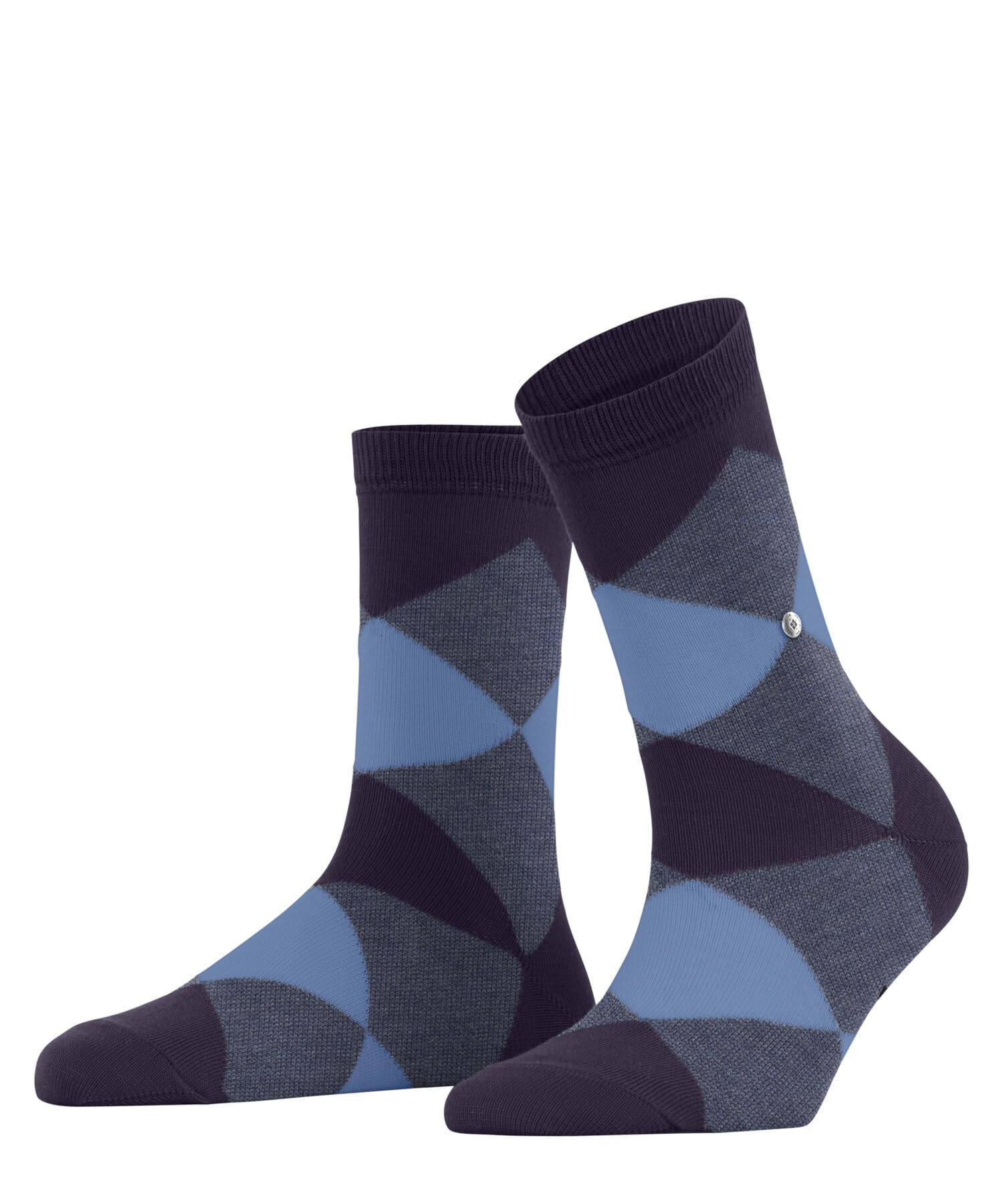Burlington Women's Bonnie W Sso Cotton Patterned 1 Pair Socks, Red Wineberry 8761, 3.5-7