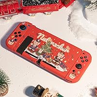 Vista 7 de GeekShare Funda protectora delgada compatible con Nintendo Switch y Joy-Con - Absorción de golpes y antiarañazos - Muñeca de Navidad