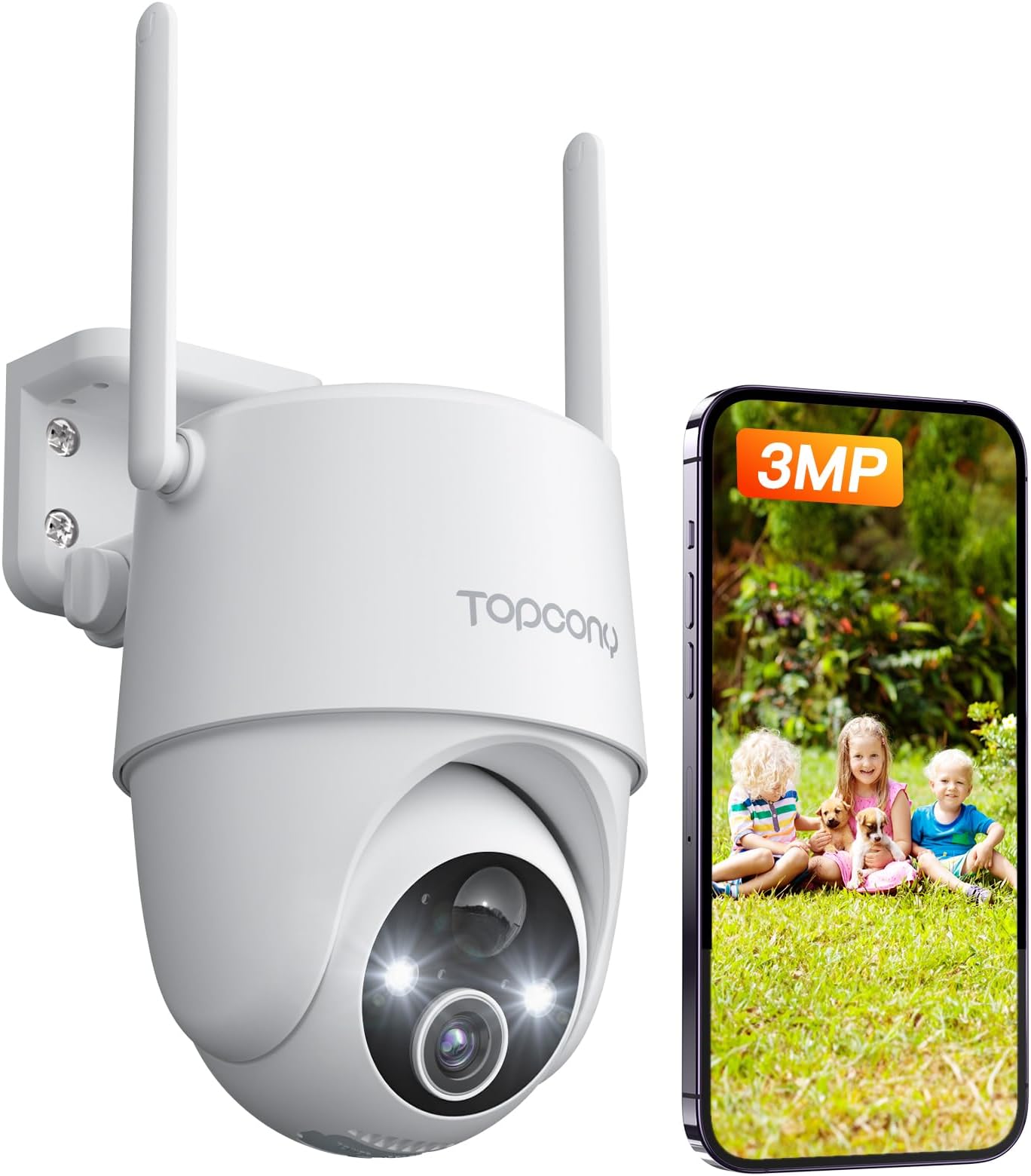BEENOCAM Telecamera Di Sicurezza Solare 4K Wireless - Doppia Lente PTZ 360°, Visione Notturna A Colori, Rilevamento Umano PIR, Pannello Solare Incluso - 2