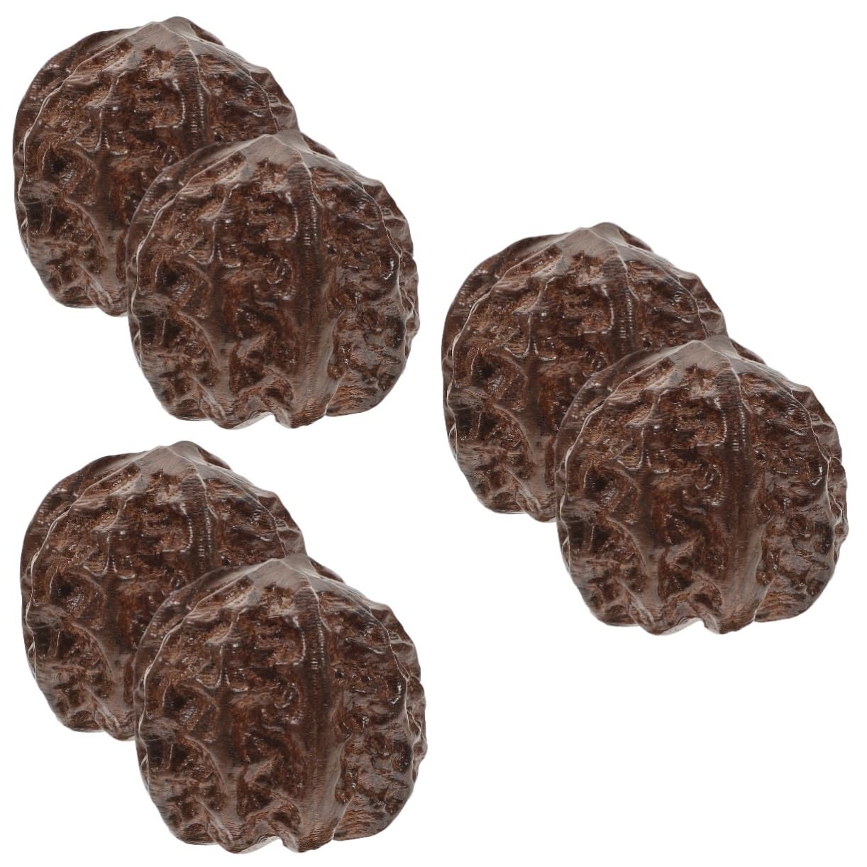 NUOBESTY6 Pcs Wenwan Handle Peach Pit Decoration Fake Peach Pit Peach Pit Figure Carving Peach Figurine Hand Massage Balls Finger Exerciser Mini Decor Dining Table Vietnam Eaglewood China