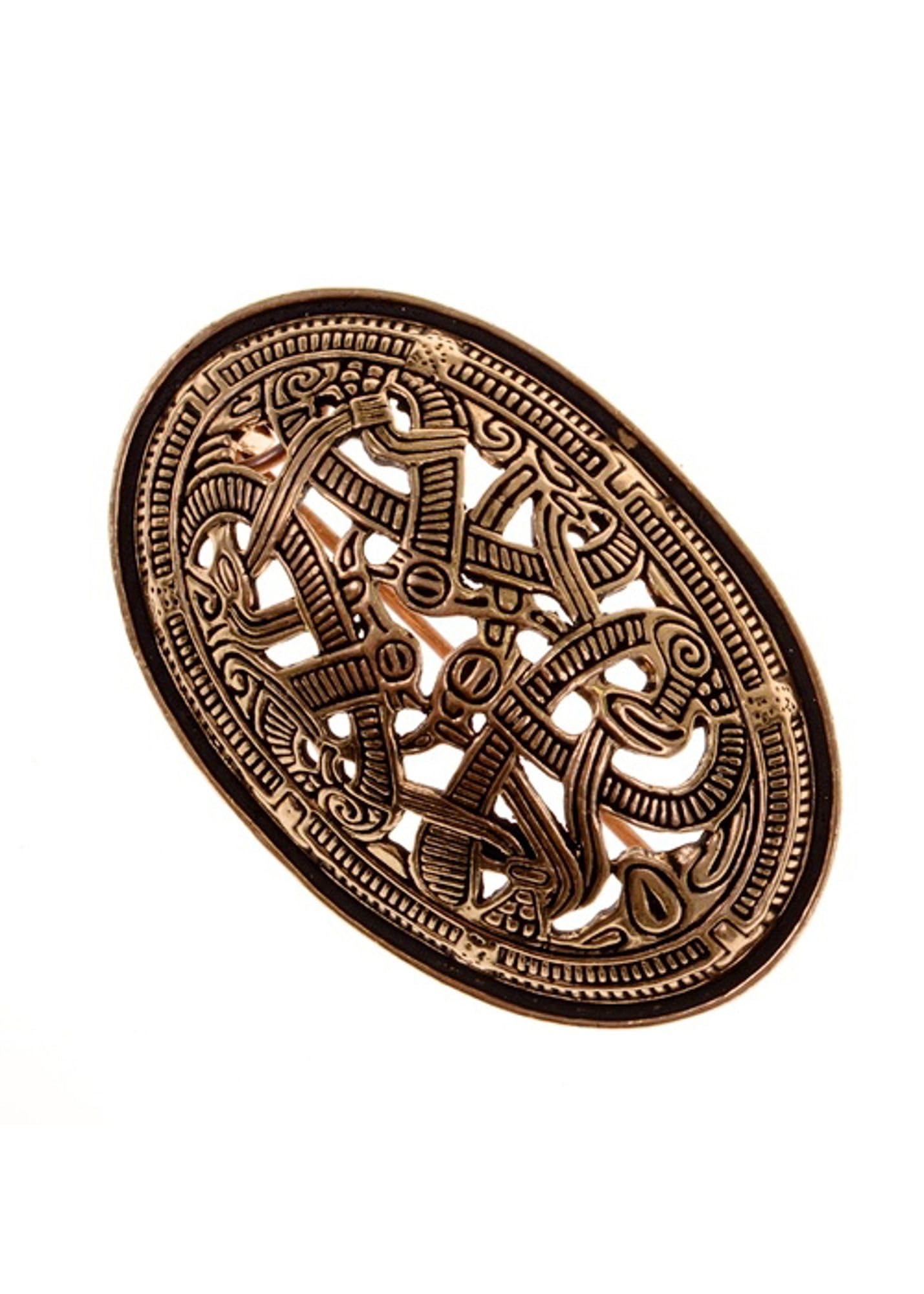 Battle-Merchant Broche vikingo Morberg en estilo jelling, cierre de ropa, broche místico vikingo, joyas de Fibel, varios modelos