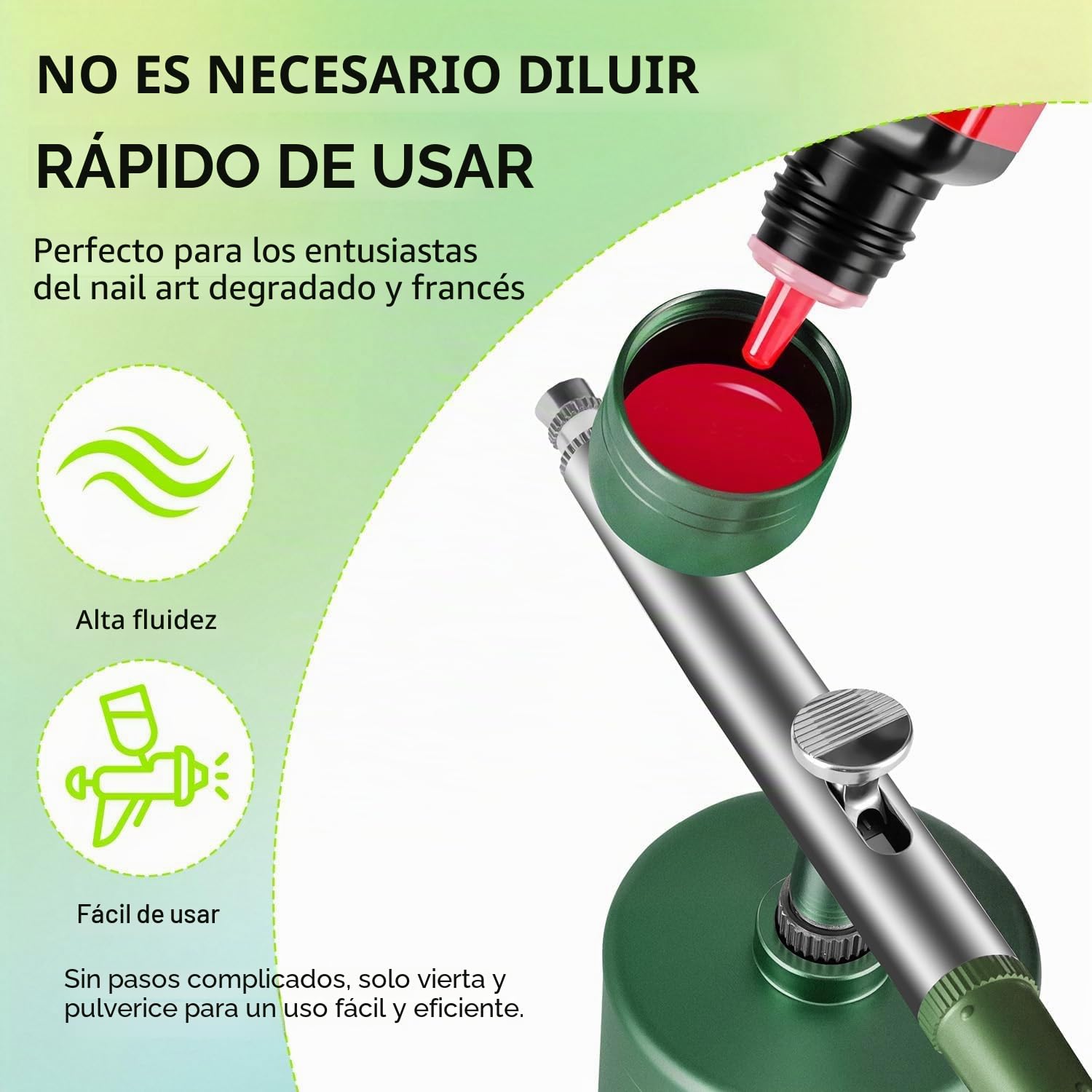 JODSONE Juego de esmaltes de uñas de gel con aerógrafo de 20 colores para gradientes de uñas, esmalte de uñas de gel sin disolución para manualidades, varios patrones, regalos de vacaciones para niñas