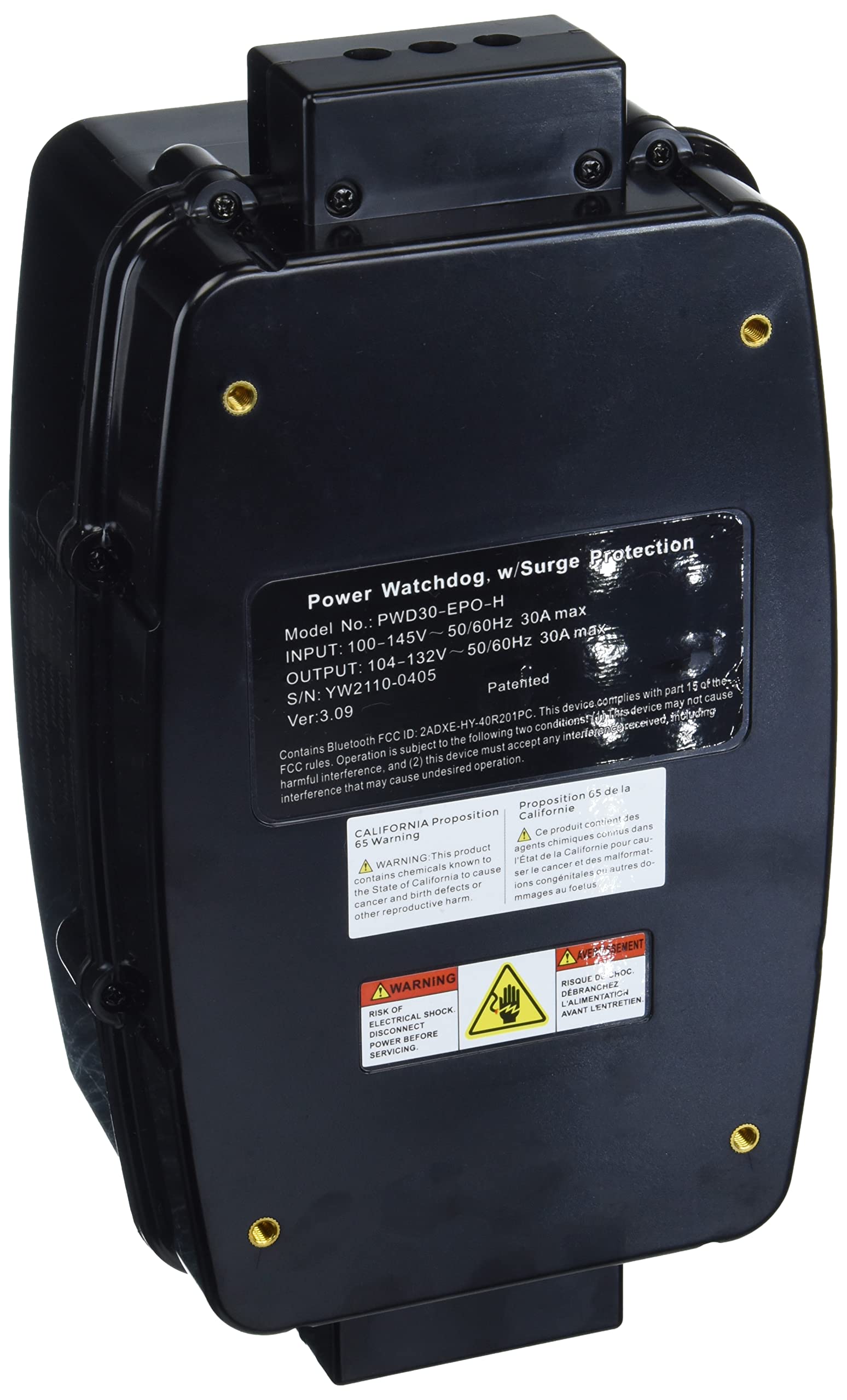 Amazon.com: Hughes AUTO Autoformers PWD30-EPO-H Power Watchdog Smart  Bluetooth Surge Protector Plus EPO with Auto Shutoff - 30 Amp Hardwire  Version : Electronics