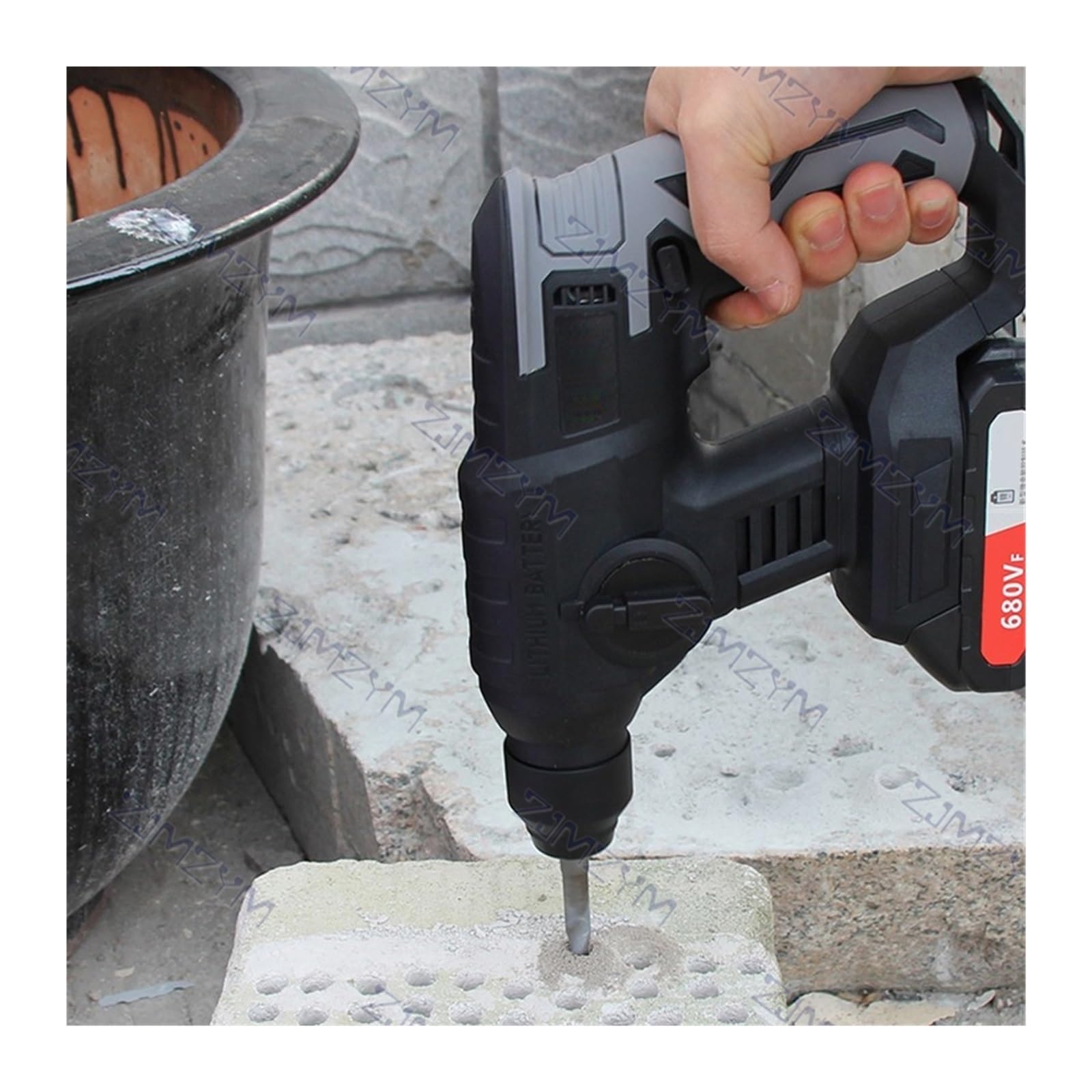 2.0ah Lithium Electric Impact Drill Akumulatorowy młot udarowy Akumulatorowy młot udarowo-obrotowy Wiertarka udarowa Elektryczna wiertarka udarowa 0-4260 obr./min Do użytku domowego(Plastic Box)