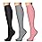 WITHYOU 3 Pairs Compression Socks for Women & Men 15-20 mmHg,Best Support for Nurses Running Hiking