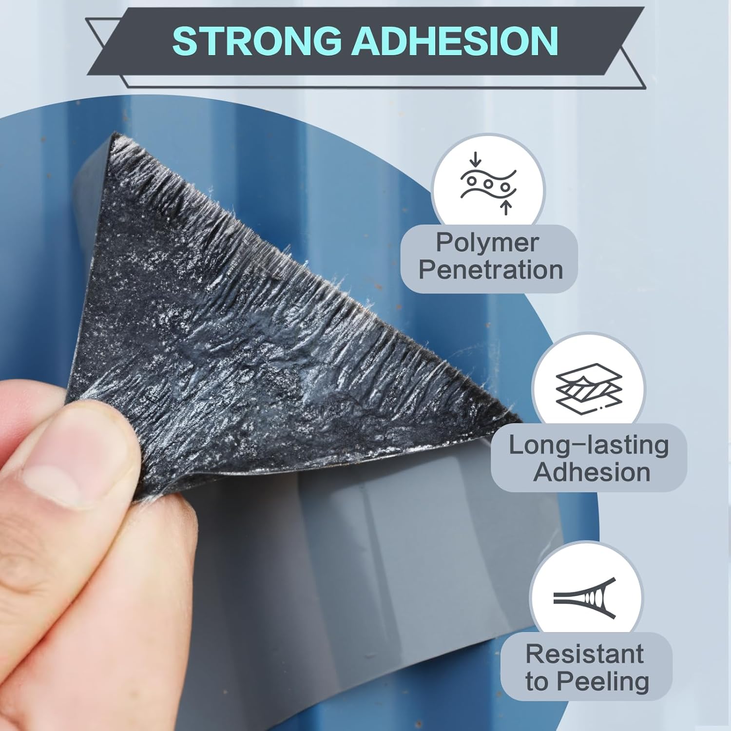 tonchean Self-Adhesive Waterproof Roofing Roll,39" x 32.8' Self Stick Roof Protector Underlayment,Synthetic Repair Roofing Underlayment for Metal Roofing Panels House Dormer Porch Roof-Gray