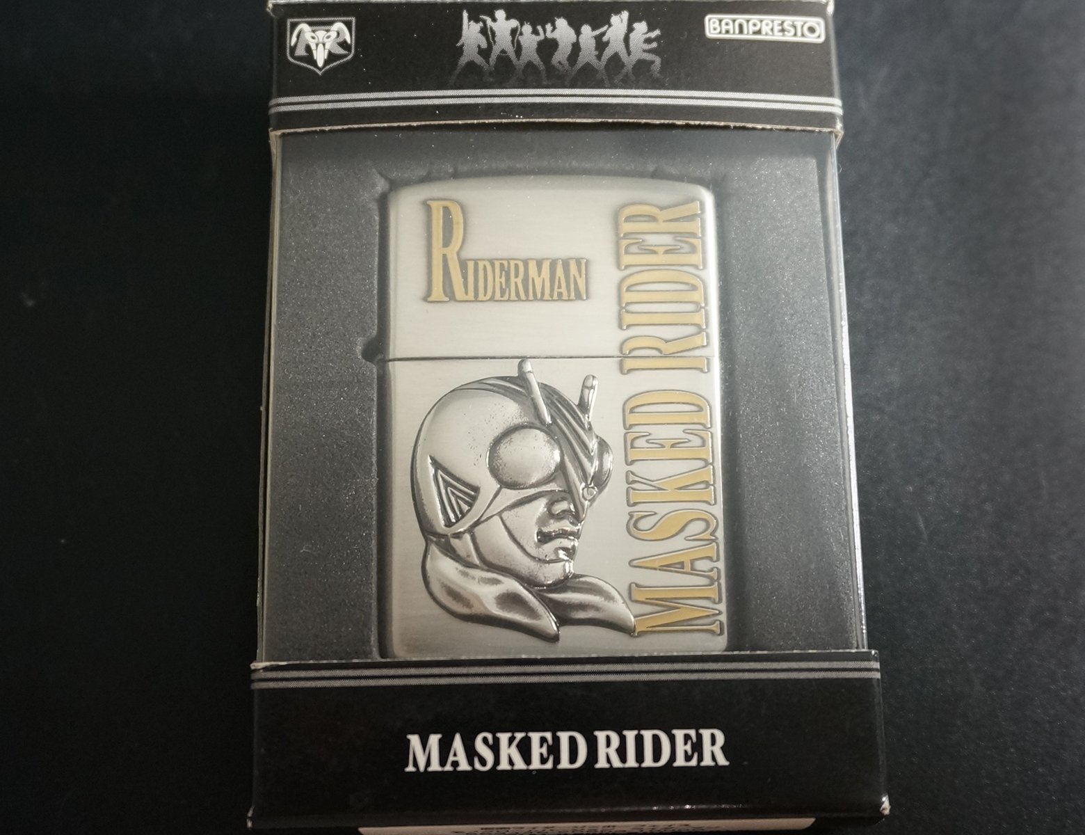 zippo】仮面ライダーV3 ライダーマン フェイス モノクロームバージョン