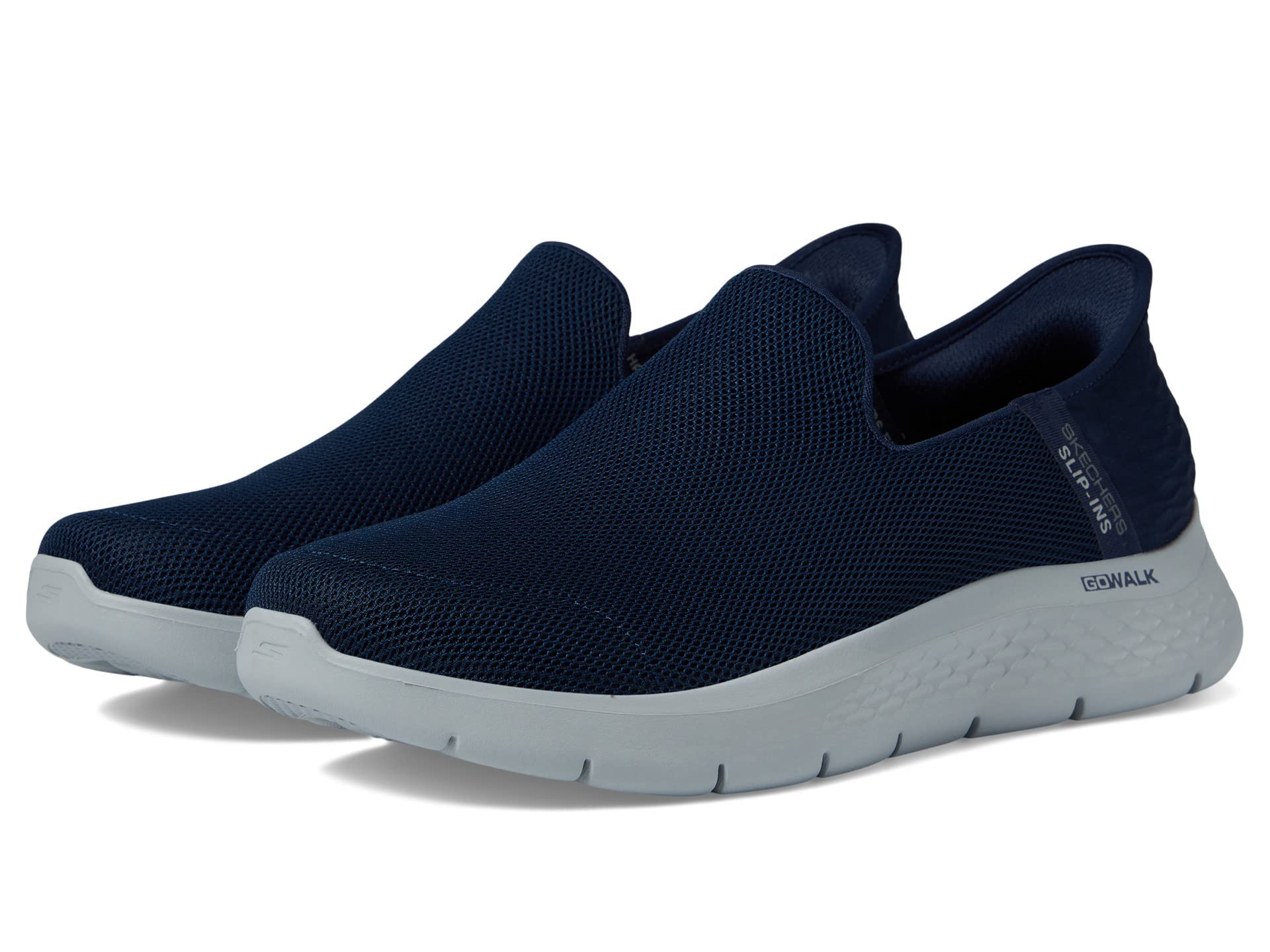 Skechers Men's Go Flex Hands Free Slip-ins Athletic Slip-on Casual Walking Shoes Sneaker, Navy, 10.5 X-Wide