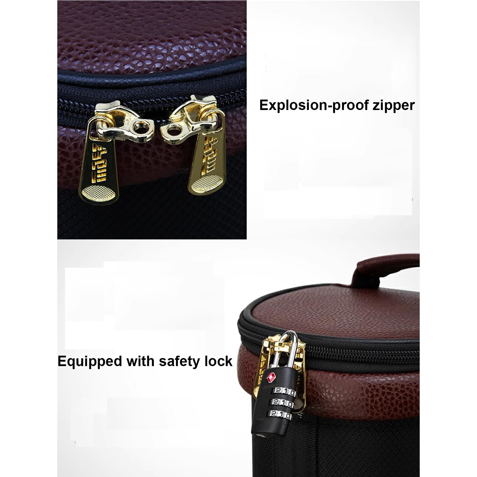 Bolsa de Golf de Cuero para Hombres, Bolsa de Golf portátil Impermeable, Bolsa de Viaje para Palos de Golf, Bolsa de Almacenamiento Liviana para Campos de Golf y Viajes