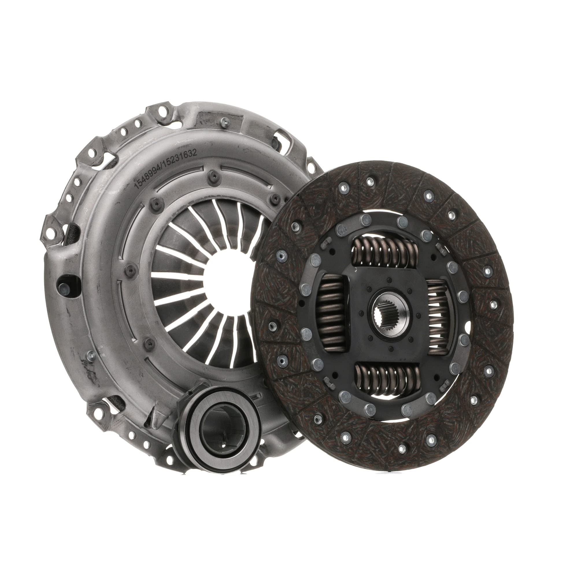 RIDEX 479C0562 Kit de embrague con placa de apriete de embrague con cojinete de desembrague sin volante motor Compatible con VW Polo V Hatchback 6R1, 6C1