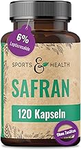 120 Saffron Capsules High Dose - 30mg Saffron Extract and 6% Lepticrosalides per Capsule - Vegan - Saffron No Additives, Saffron Supplement, Saffron Extract Capsules, Saffron Extract
