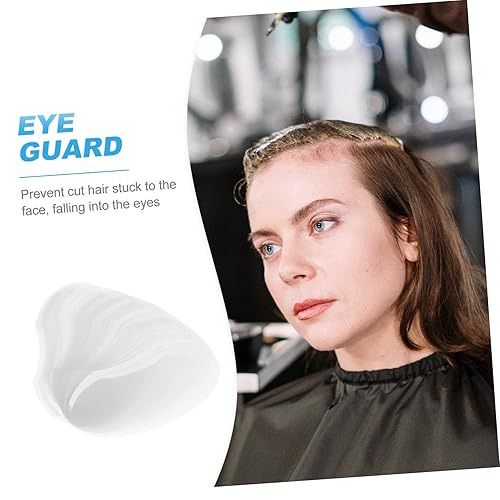 Miniatura 8 de Kisangel 100 piezas de máscara de ojos de peluquería para cortes de pelo, cubierta protectora para la cara evita que el cabello caiga en los ojos