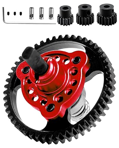 RCarmumb Pieza de mejoras de engranaje recto 53T para Slash 4X4VXL Stampede 4X4VXL Rustler 4X4VXL, eliminador de embrague deslizante 53T con piñones