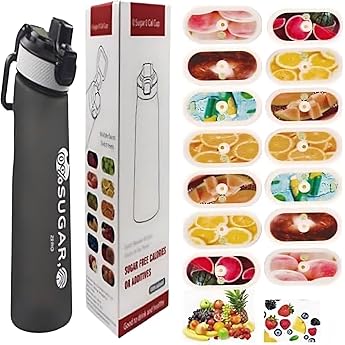 700ml Sportflasche 14 Aromakapseln auslaufsicher hitze-/k ltebest ndig