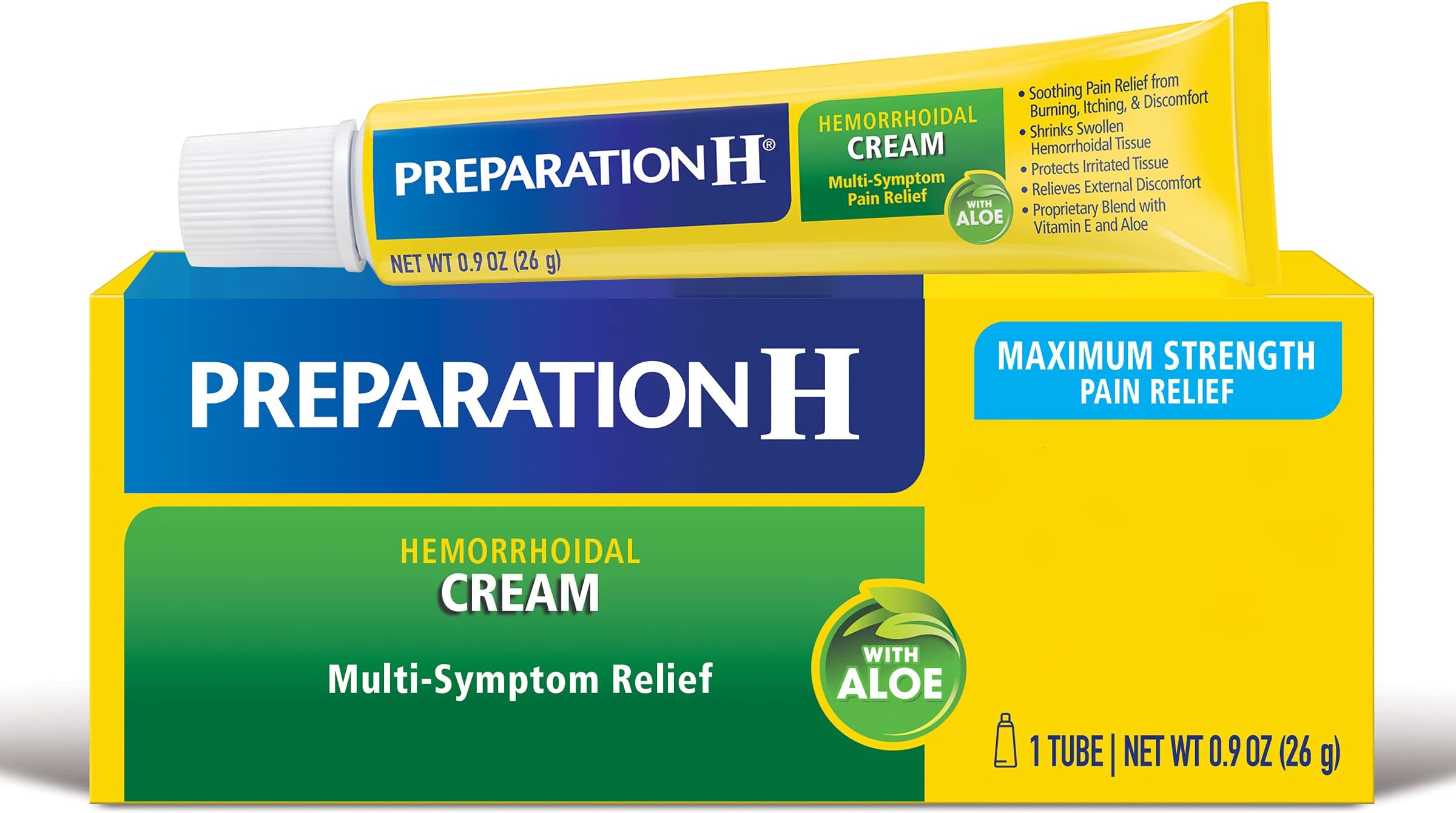Hemorrhoid Symptom Treatment Cream (0.9oz Tube)