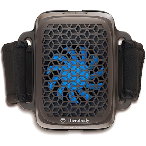 Therabody RecoveryTherm Cube - Instant Heat, Cold and Contrast Therapy for Pain Relief, Aches and Pains, and Muscle Recovery - Portable Hands Free Cryotherapy Machine with Cold Compress & Heating Pad