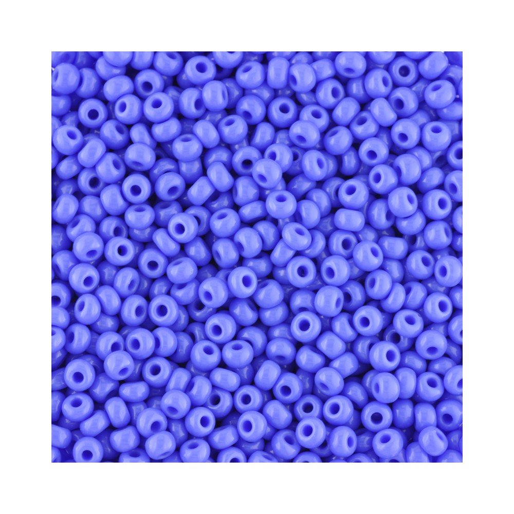Size 8 Seed Beads Opaque Blue Qty 100 Grams
