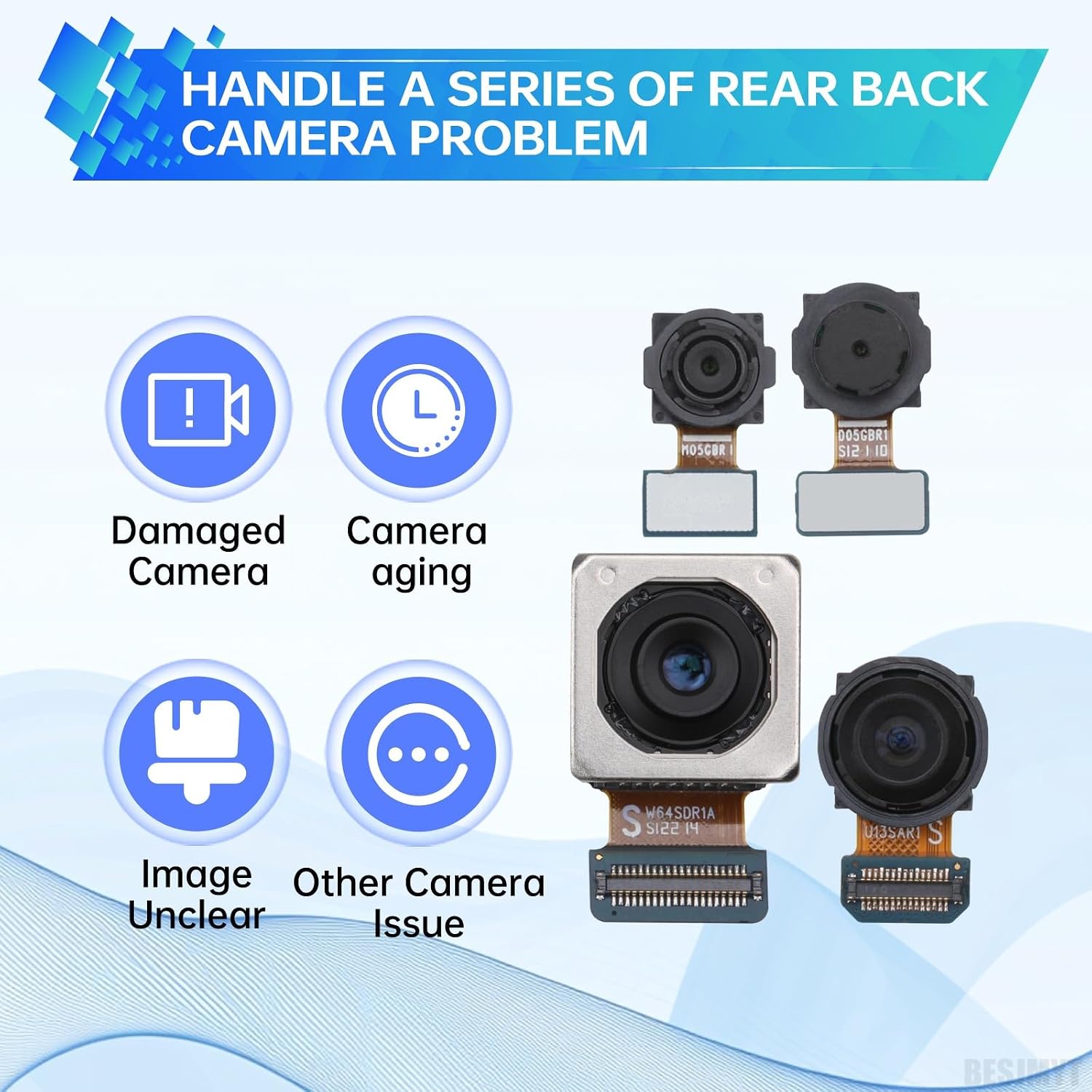 for Samsung Galaxy A53 5G Back Camera Replacement | Rear Main Camera Module Part Repair for galaxy a53 5g SM-A536U SM-A536U1