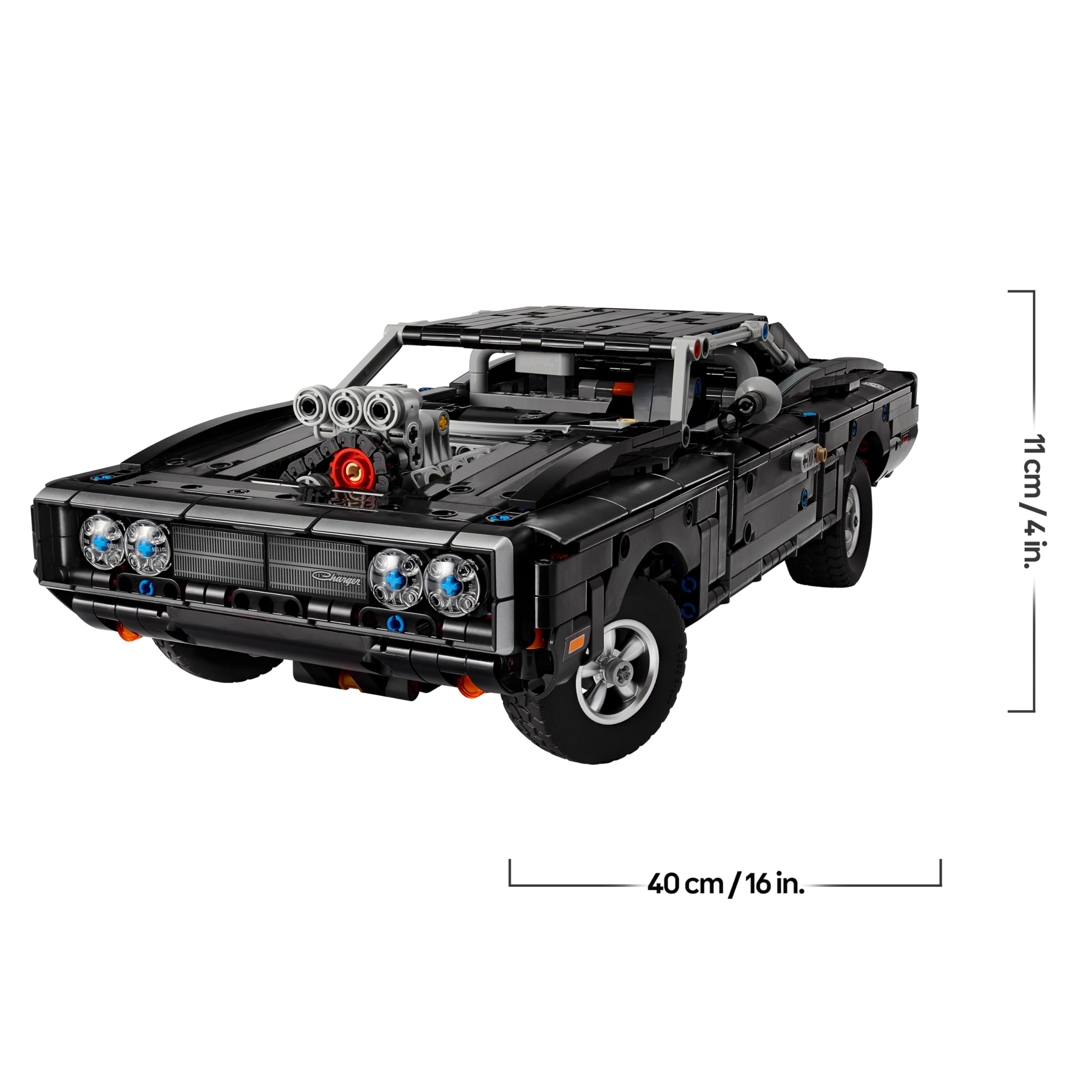 LEGO Technic Fast and Furious Dodge Charger R/T Auto - Modellbau Auto für Erwachsene - Sammlerset mit V8 Motor und Federung - Nostalgisches Geschenk für Filmfans - 42231