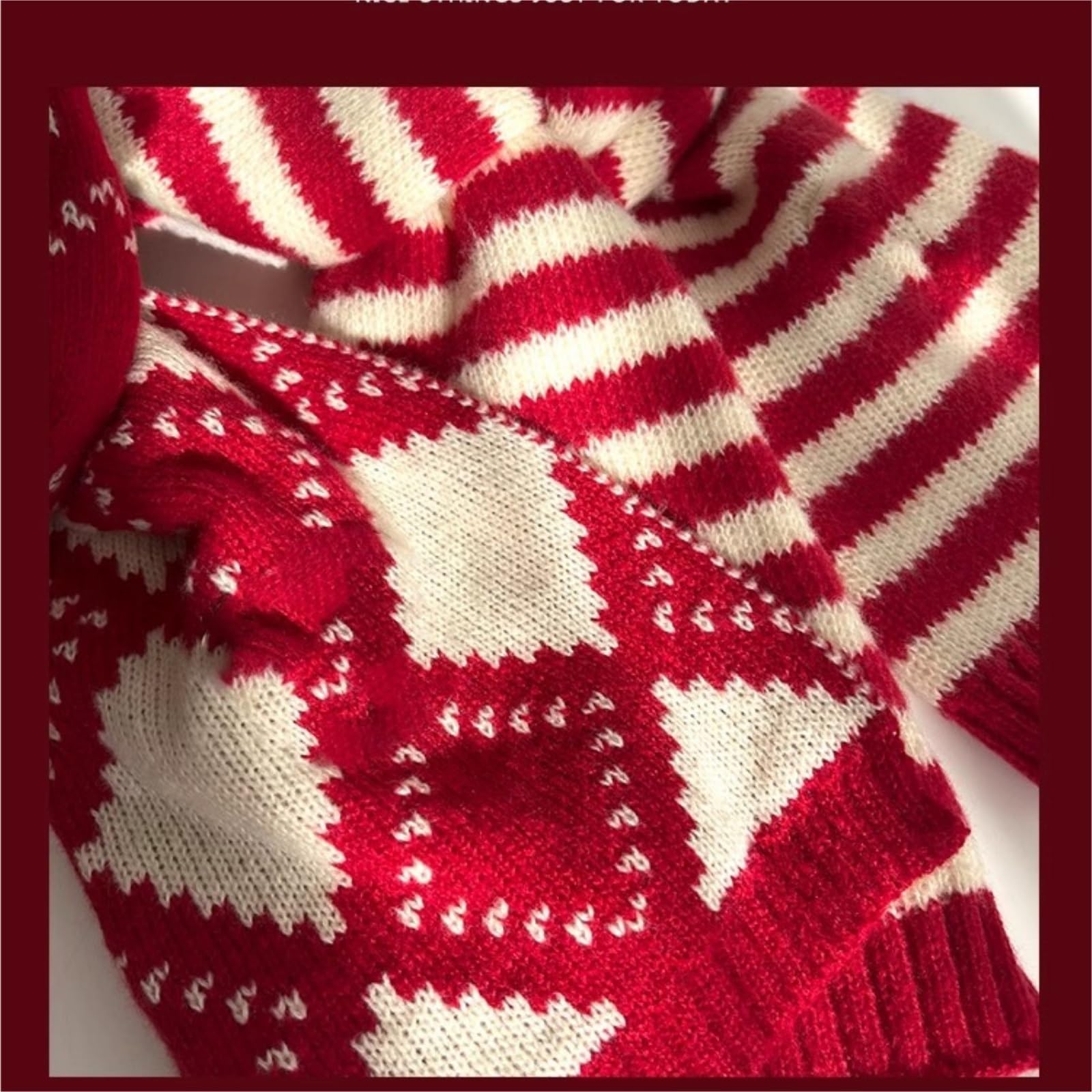 écharpe d'hiver Écharpe tricotée tendance d'hiver, couleur unie, chaude, cache-cou for femmes, hommes et enfants, for Noël echarpe