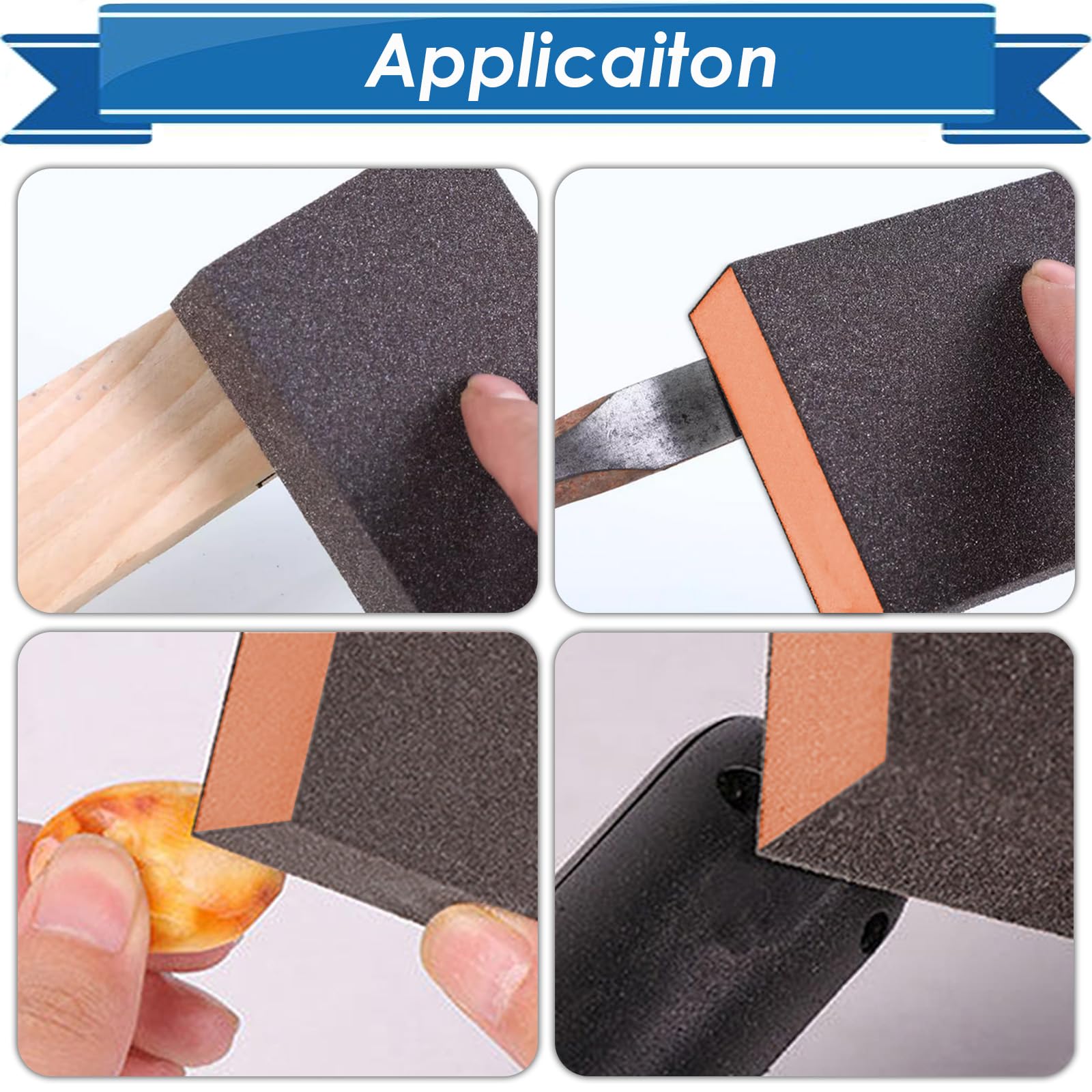 Sanding Sponges - 6 Grit Set for Wood & Metal -5