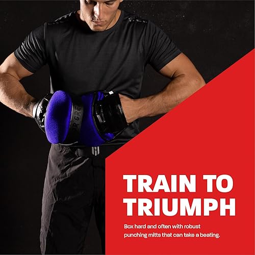 Miniatura 5 de Manoplas de golpeo para Kickboxing, Muay thai, artes marciales mixtas, boxeo, entrenamiento, enfoque, almohadillas de mano para niños, hombres y