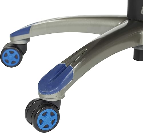 Miniatura 15 de OSP Home Furnishings Ice Knight - Silla ergonómica ajustable de piel sintética con respaldo alto y soporte lumbar integrado y brazos abatibles