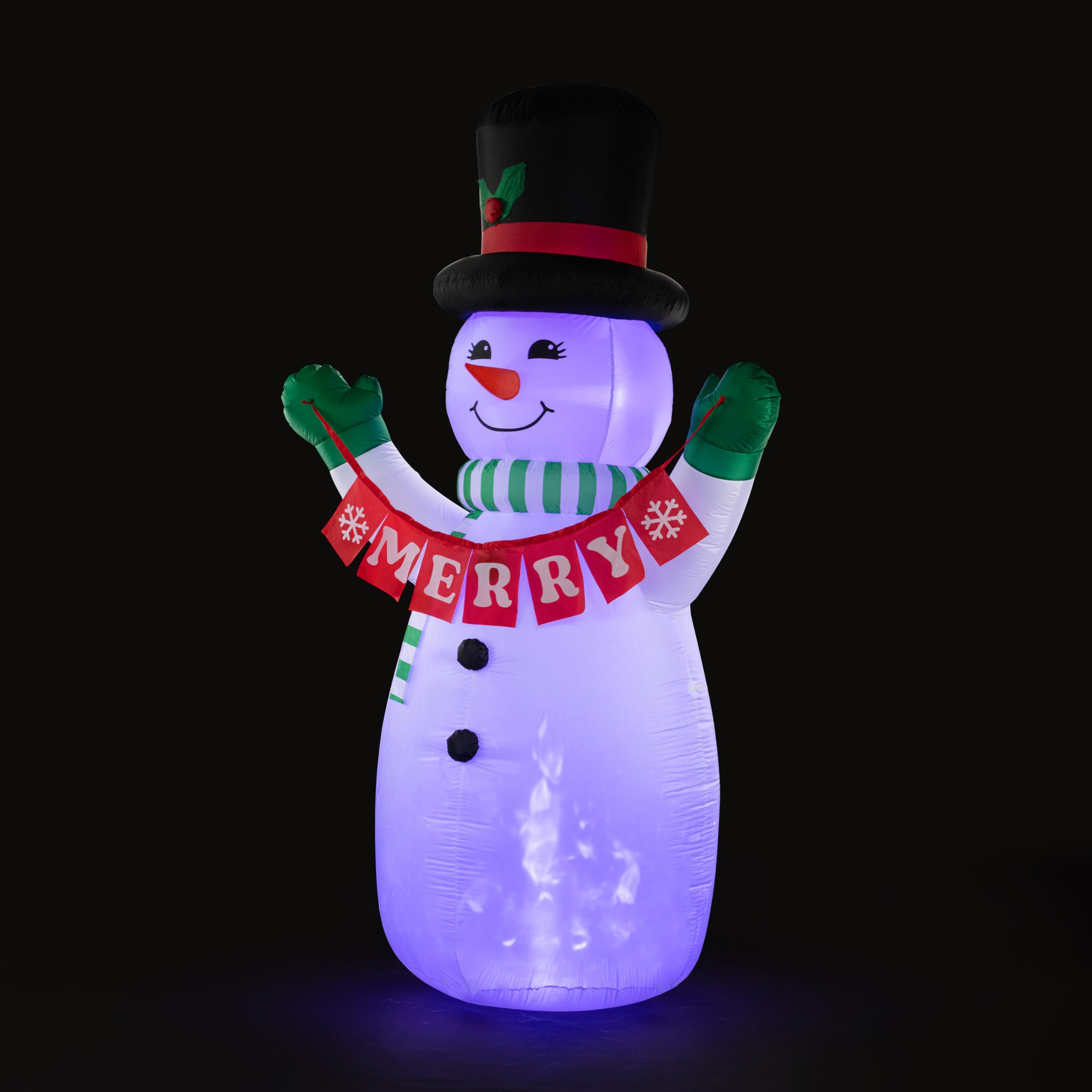 Mr. Christmas Bonhomme de neige gonflable d'extérieur 3 m