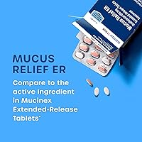 Vista 2 de HealthCareAisle Guaifenesina 600 mg de liberación prolongada - 100 tabletas - Expectorante de alivio de moco para aliviar la congestión del pecho