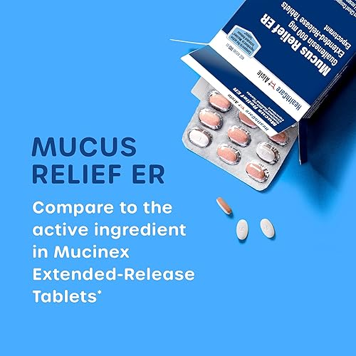 Miniatura 2 de HealthCareAisle Guaifenesina 600 mg de liberación prolongada - 100 tabletas - Expectorante de alivio de moco para aliviar la congestión del pecho