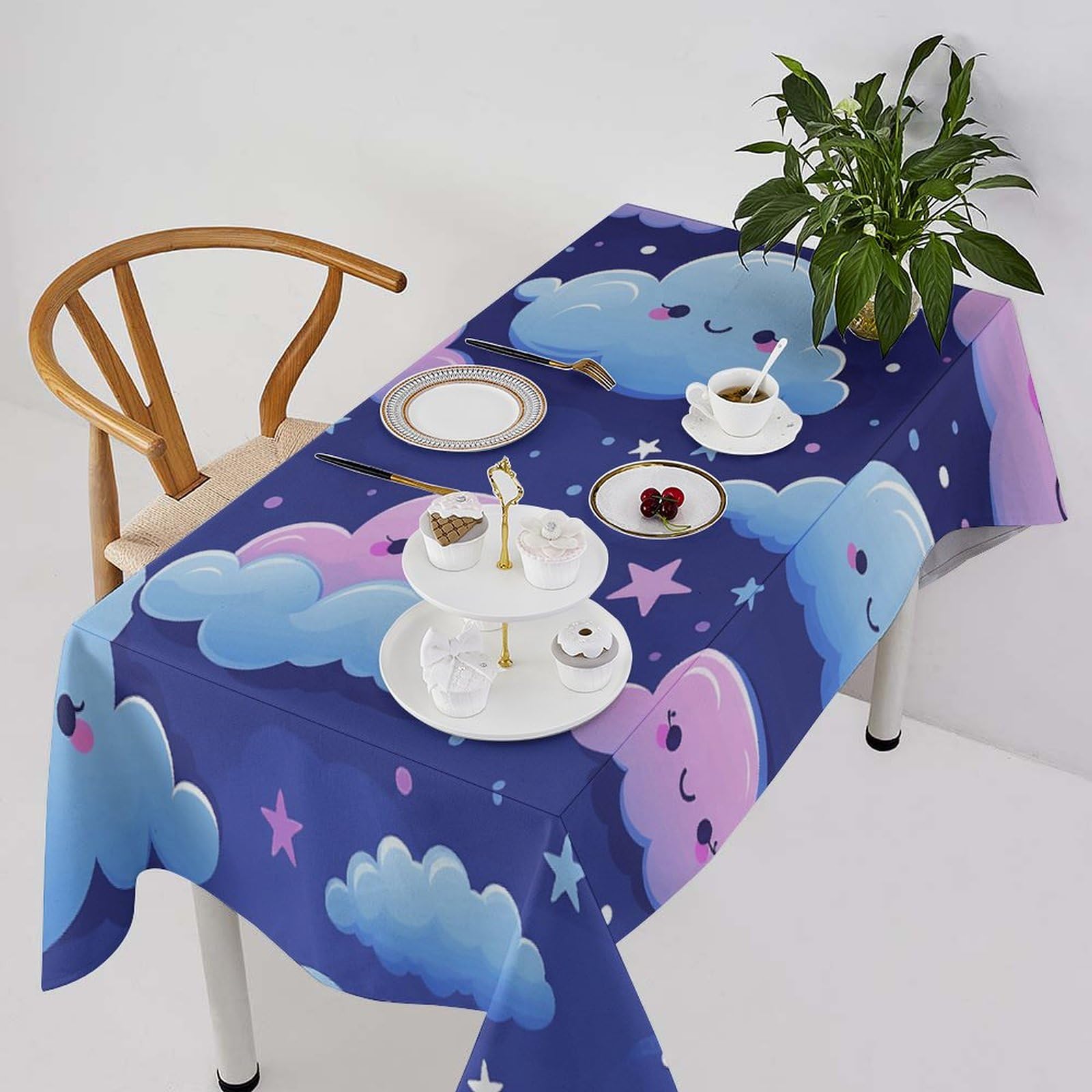 Nappe lavable lin imperméable robuste contre les taches de cuisine