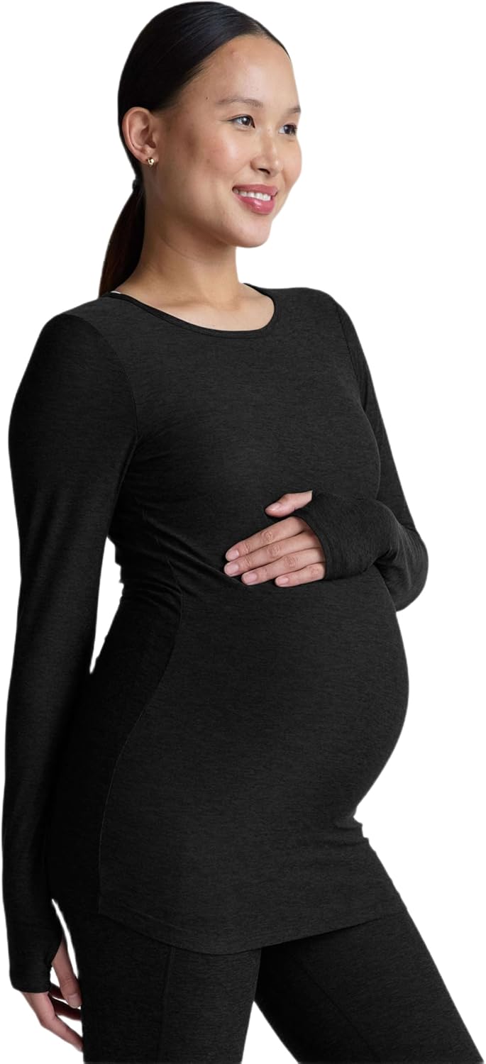Beyond Yoga Women's Featherweight Count On Me Maternity Crew Pullover